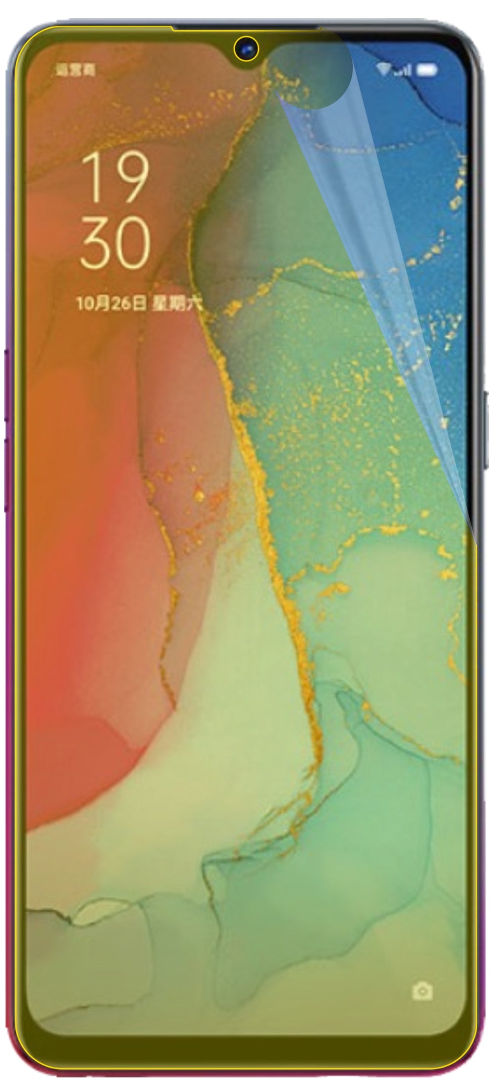 dipos Displayschutz für Oppo Reno3, transparente Oberfläche, geringe Dicke und perfekte Passform