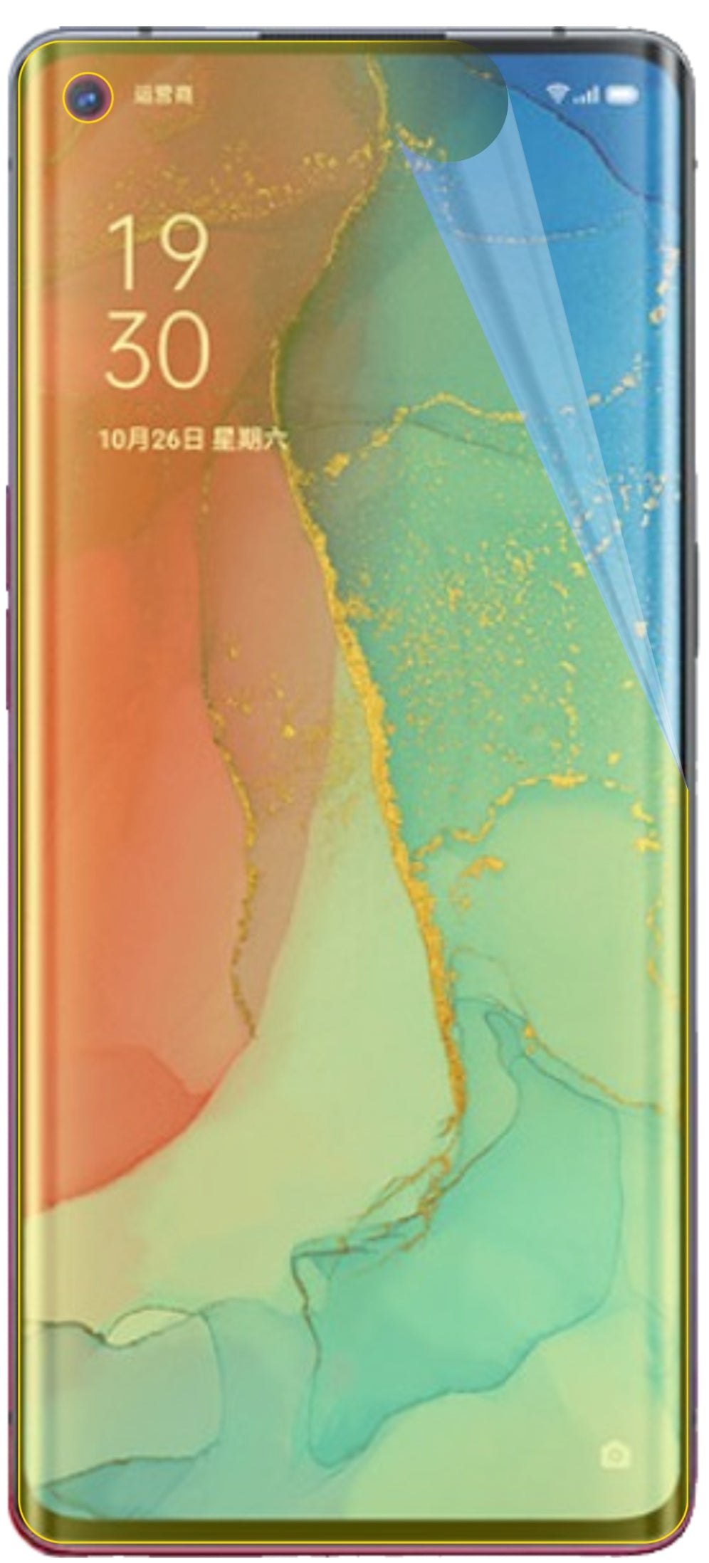 dipos Displayschutz für Oppo Reno3 Pro, transparente Oberfläche, geringe Dicke und perfekte Passform