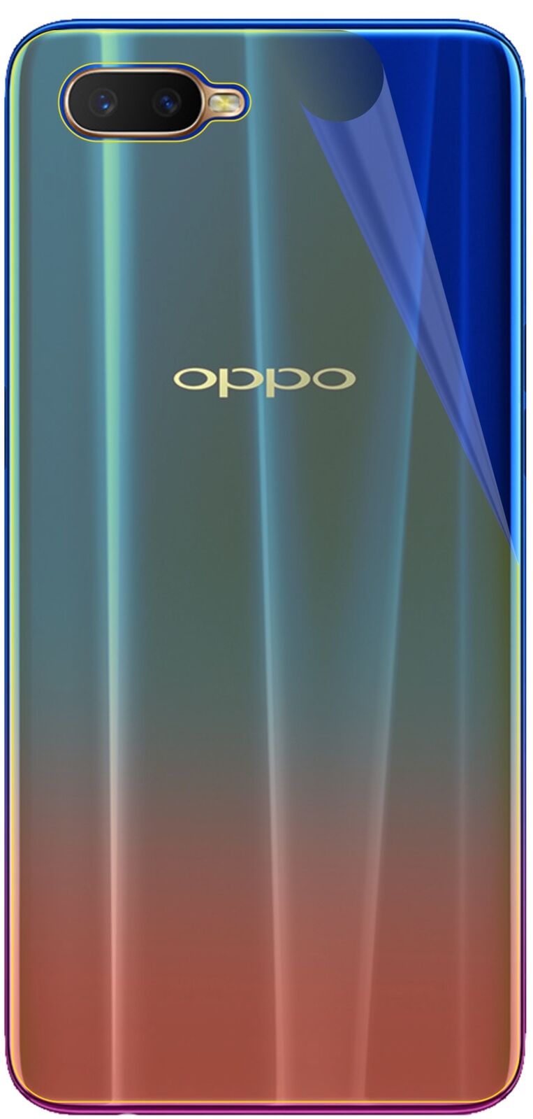 dipos Displayschutz für Oppo R15x Rückseite, transparente Oberfläche, geringe Dicke und perfekte Passform