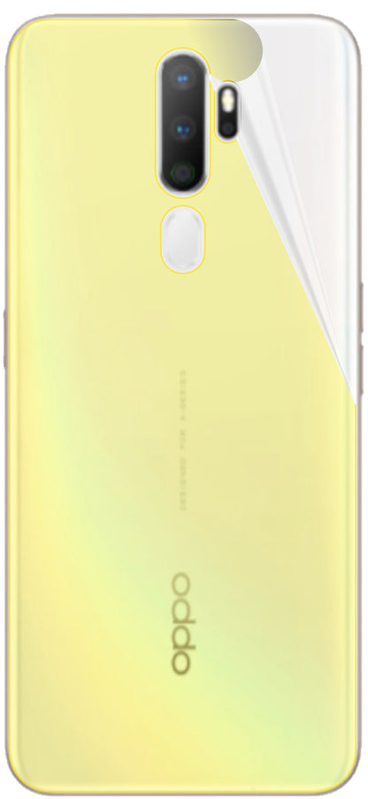 dipos Displayschutz für Oppo A9 (2020) Rückseite, transparente Oberfläche, geringe Dicke und perfekte Passform