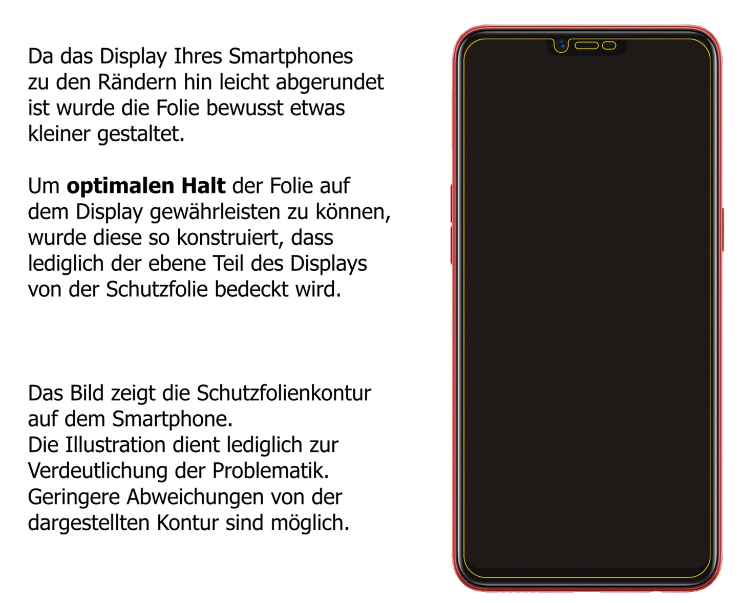 1x Schutzfolie klar für OPPO A3S Display-Schutzfolie