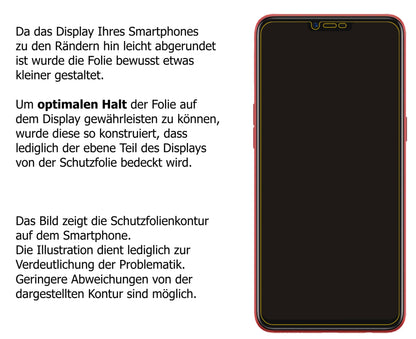Dünne und klare Folie passend zugeschnitten für OPPO A3S