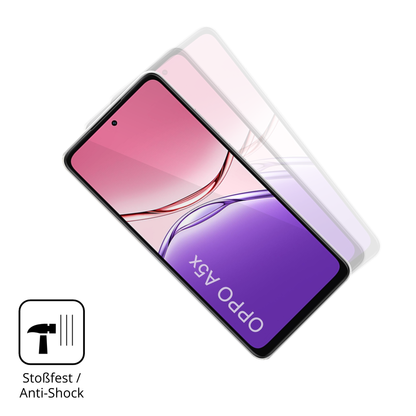Schutz gegen Kratzer auf dem Oppo A5x Glas durch Schlüssel oder Ähnliches