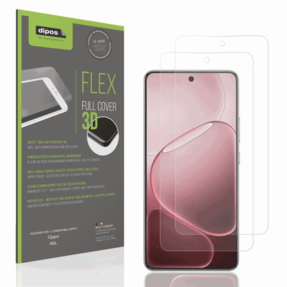 Matte Displayschutzfolie von dipos passend für Oppo A6L, 100% Displayabdeckung und blasenfreie Montage