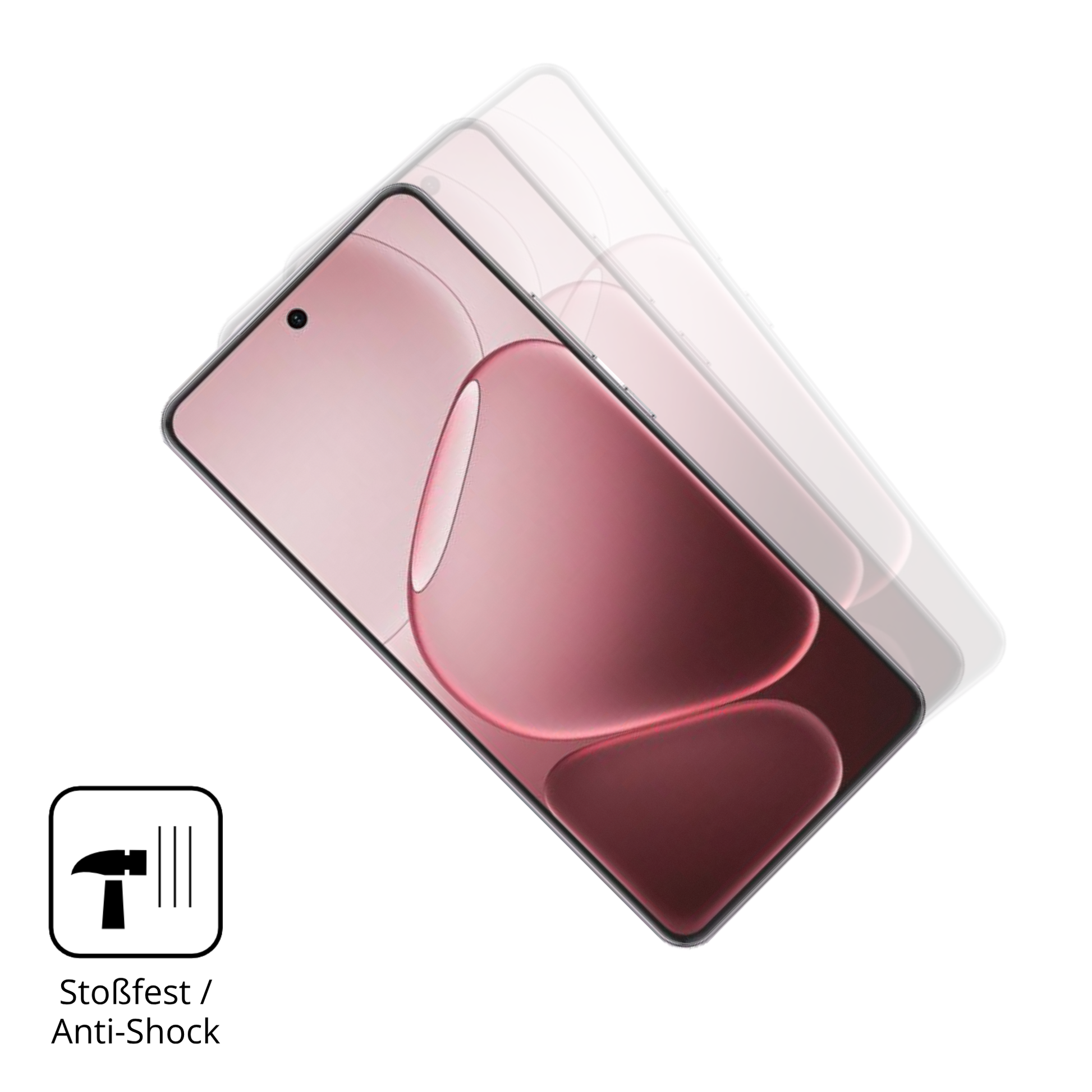 Schutz gegen Kratzer auf dem Oppo A6L Glas durch Schlüssel, Stöße gegen die Tischkante oder Stürze