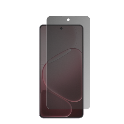 OppoA6L mit aufgebrachter dipos Flex Schutzfolie, die seitliche Einblicke blockiert