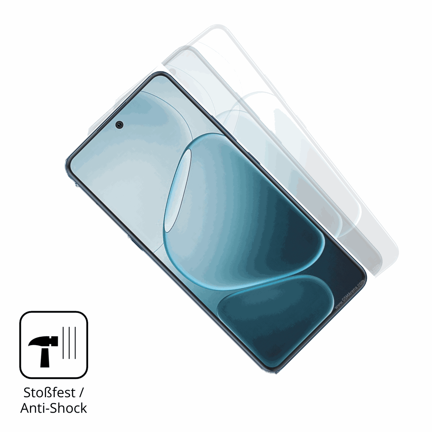 Schutz gegen Kratzer auf dem Oppo A6 GT Glas durch Schlüssel, Stöße gegen die Tischkante oder Stürze