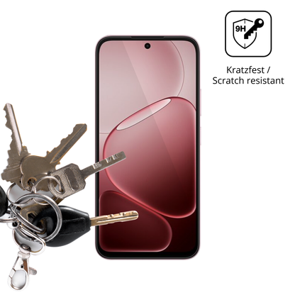 dipos Displayschutz für Oppo A6s, transparente Oberfläche, perfekte Passform auch für die Rundungen