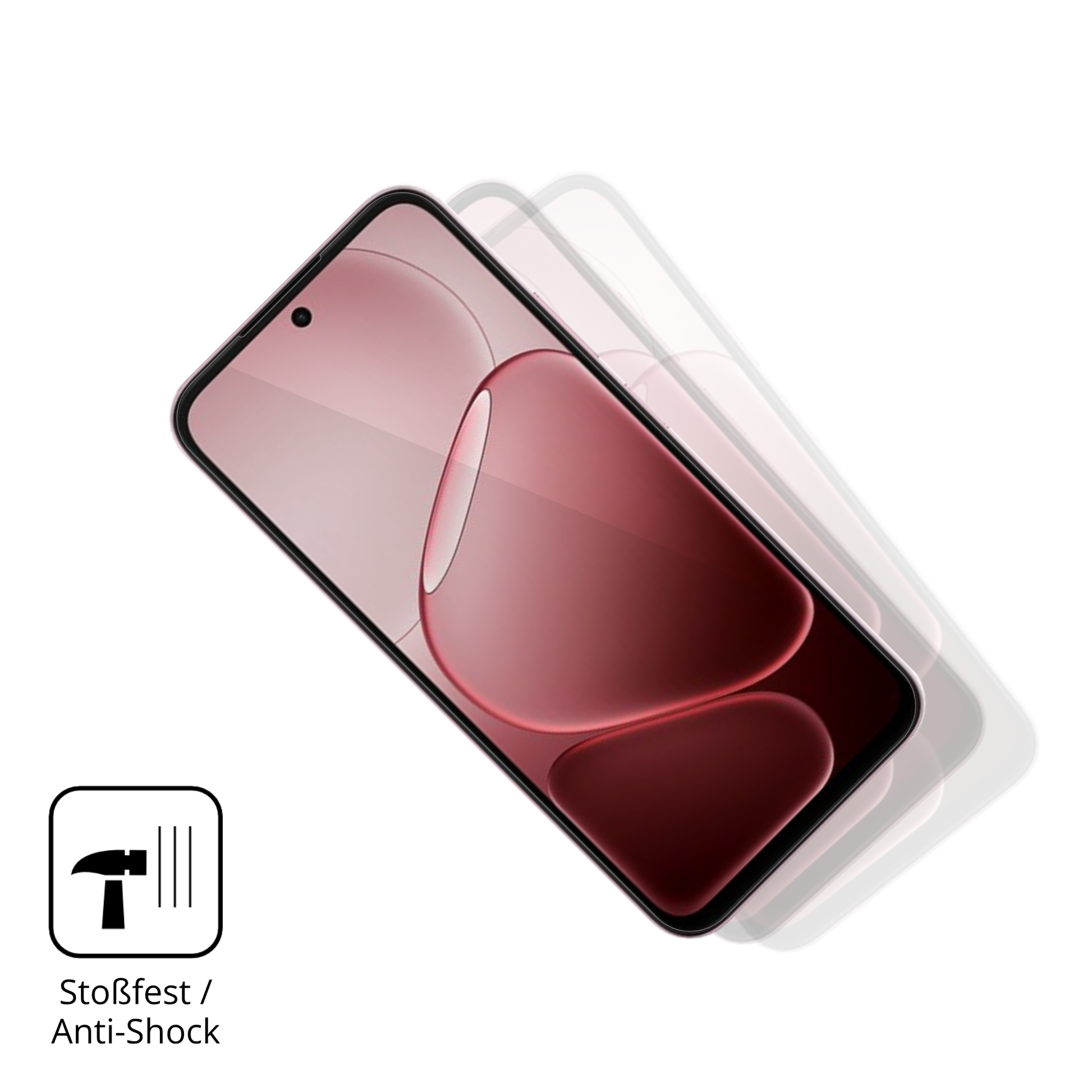 Schutz gegen Kratzer auf dem Oppo A6s Glas durch Schlüssel, Stöße gegen die Tischkante oder Stürze