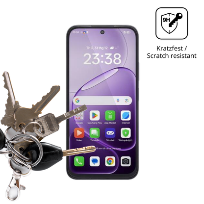 dipos Displayschutz für Oppo A6t, transparente Oberfläche, perfekte Passform auch für die Rundungen