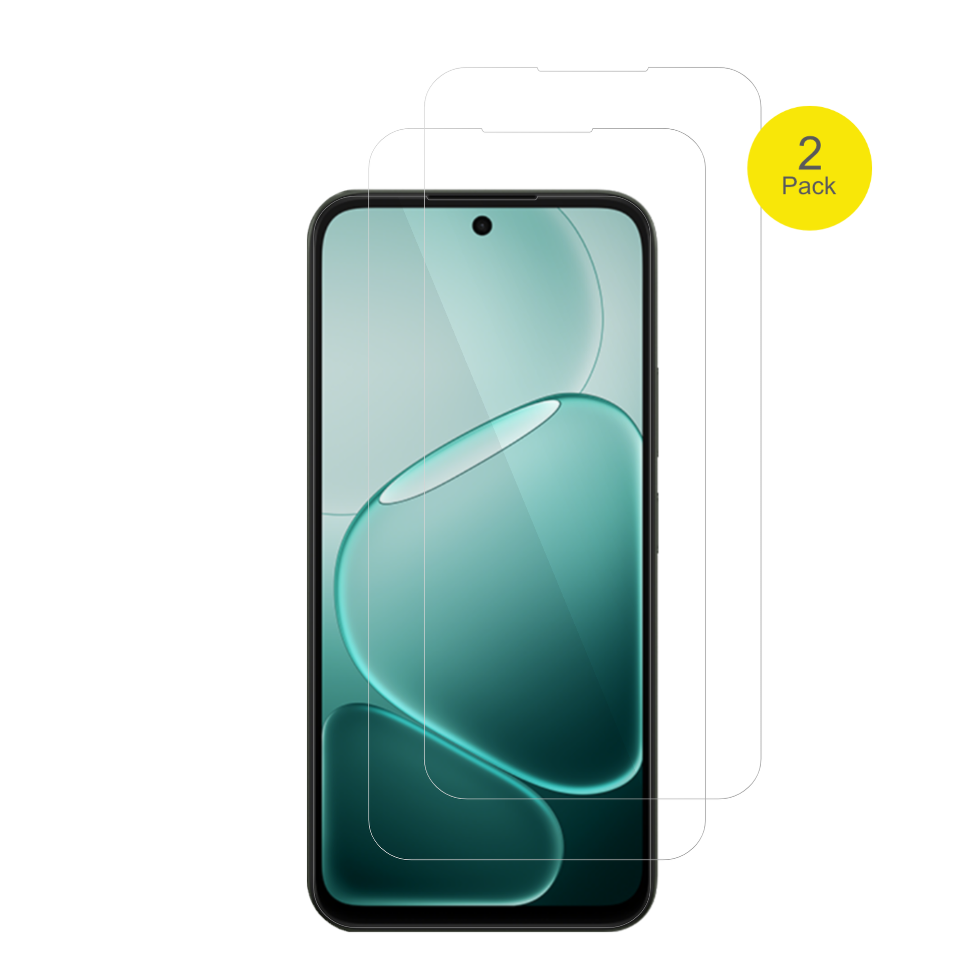OppoA6v mit aufgebrachter dipos Displayschutzfolie, glasklare Darstellung ohne Einschränkungen