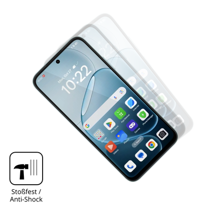 Schutz gegen Kratzer auf dem Oppo A6x Glas durch Schlüssel oder Ähnliches