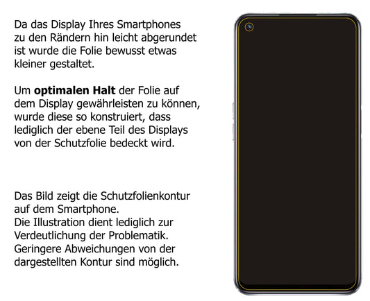 Privatsphäre-Schutz durch Sichtschutz-Folie passend zugeschnitten für Oppo A74 5G