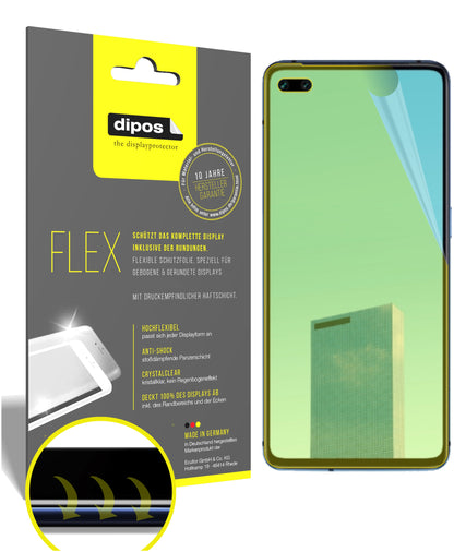 Klare Displayschutzfolie von dipos passend für Oppo A92s, 100% Displayabdeckung und blasenfreie Montage