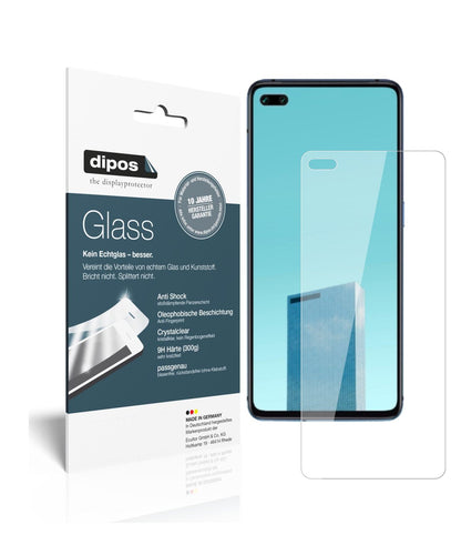 Klare Displayschutzfolie von dipos passend für Oppo A92s, 9H kratzfest und blasenfrei montiert