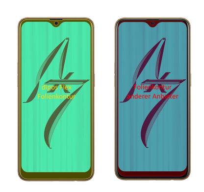 3x Screen Protector for Oppo AX7 Protective Film covers 100% dipos Flex