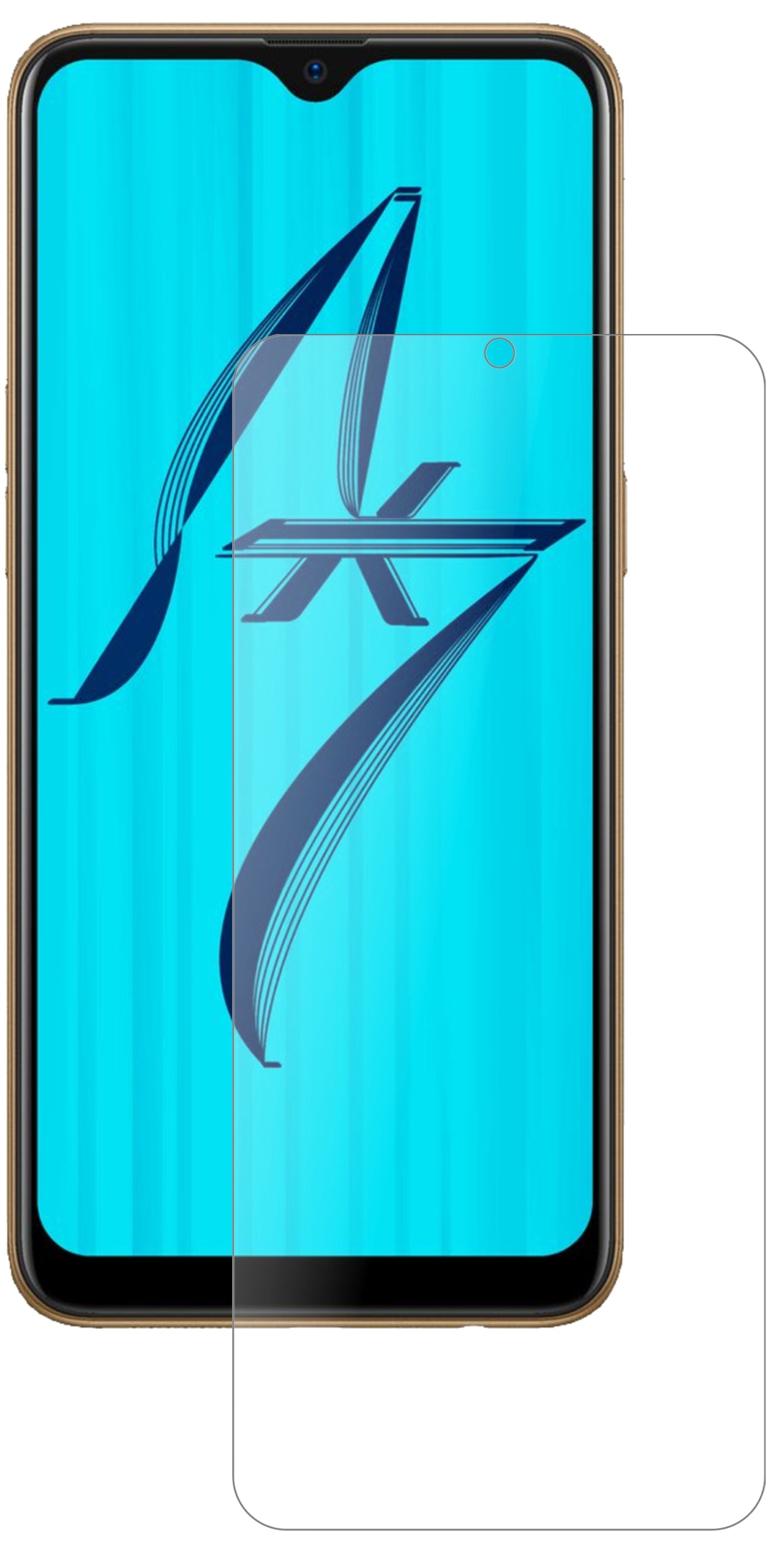 2x 9H Schutzfolie matt für Oppo AX7 Pro Panzerfolie