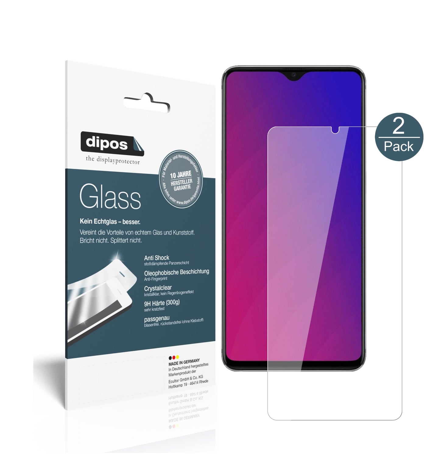 Perfekte Passform und ultimative Qualität: Unser 9H Panzerglas bietet Schutz für Oppo-F9