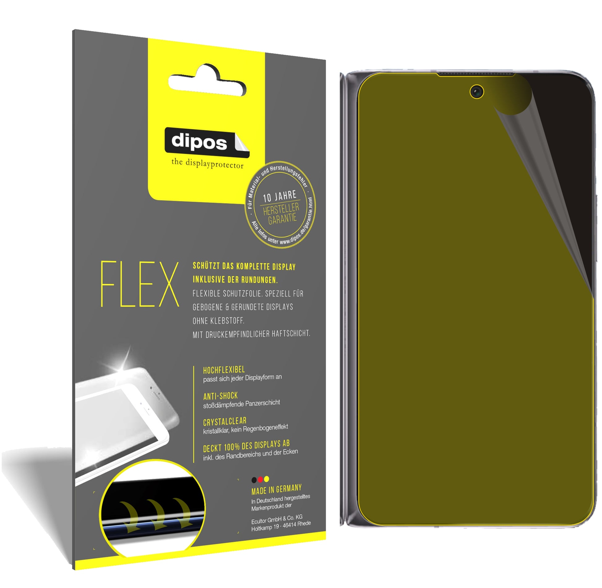 3D Full Cover Displayschutzfolie: Case-freundlicher Schutz mit perfekter Passform für dein Display. 