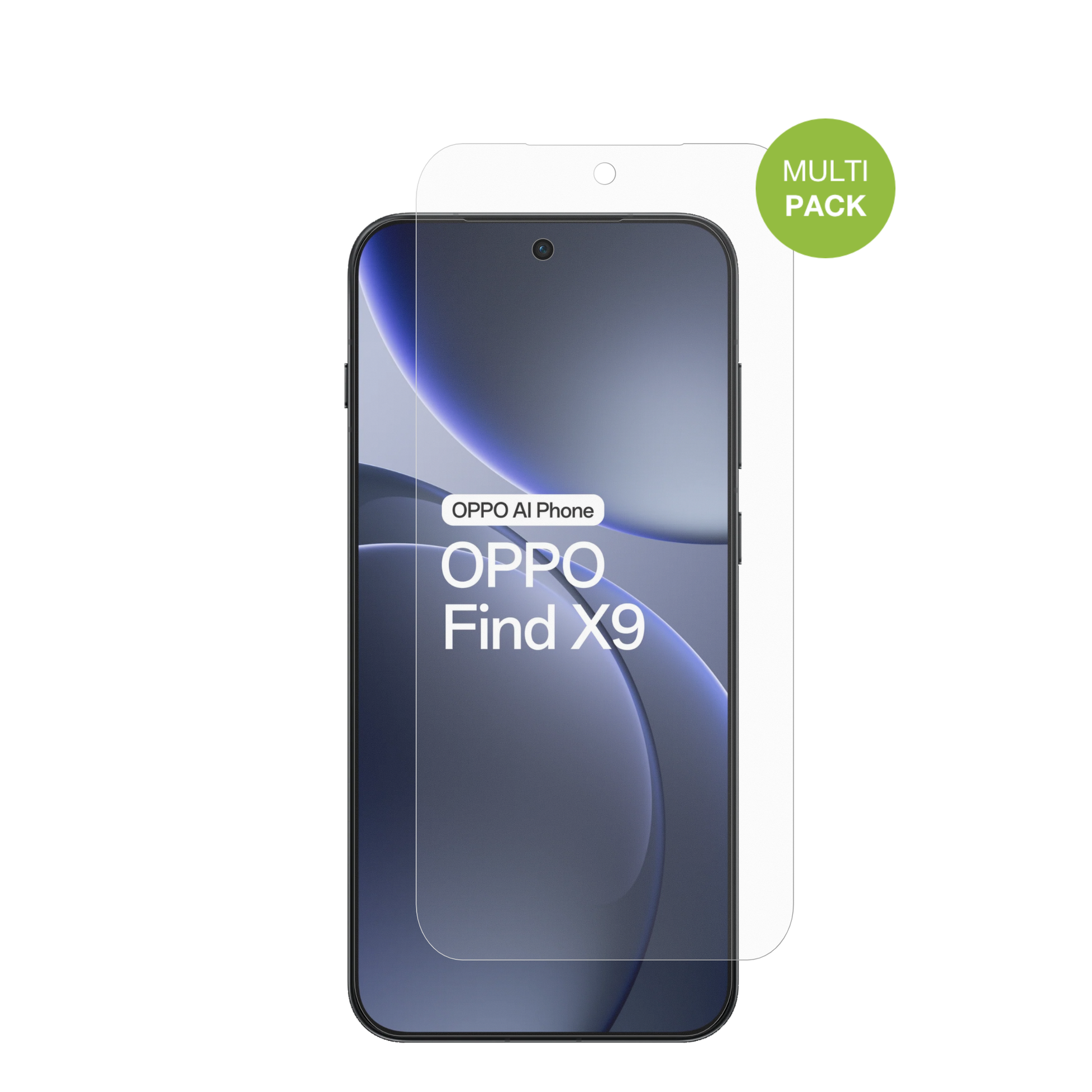 OppoFind X9 5G mit aufgebrachter dipos Displayschutzfolie, die lästige Fingerabdrücke minimiert