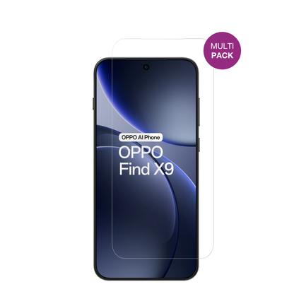 OppoFind X9 5G mit aufgebrachter dipos Displayschutzfolie, glasklare Darstellung ohne Einschränkungen