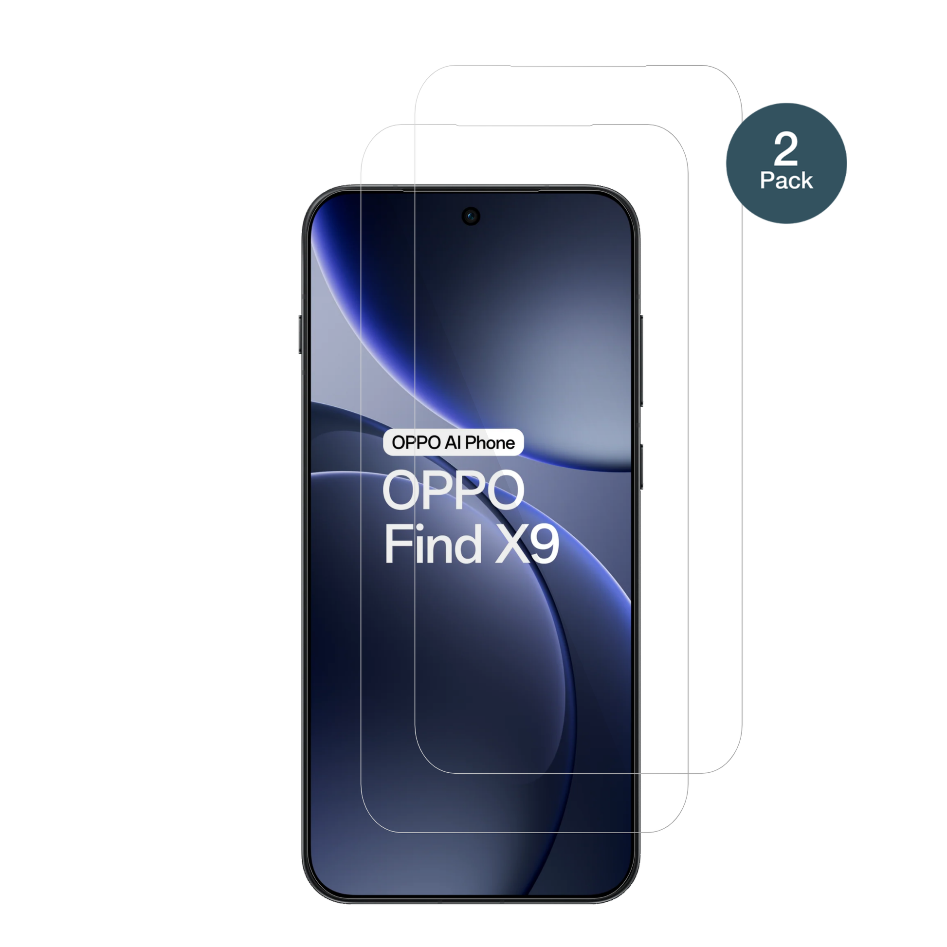 OppoFind X9 5G mit aufgebrachter dipos Flex Schutzfolie, glasklare Darstellung ohne Einschränkungen