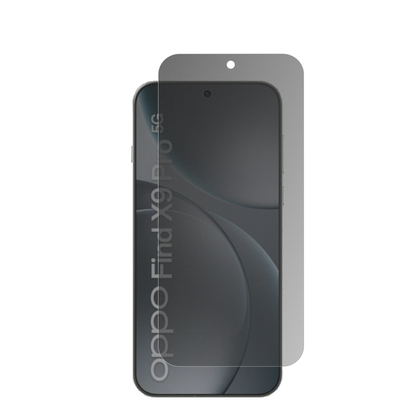 oppofind x9 pro mit aufgebrachtem dipos Displayschutz, der seitliche Einblicke blockiert