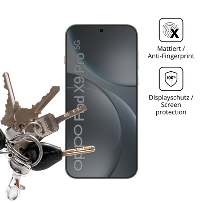 dipos Displayschutz für oppofind x9 pro, mattierte Oberfläche, Blickschutzfilter und perfekter Passform