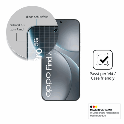 Schutzglasfolie mit optimaler Passform, zur Verwendung mit Hüllen geeignet