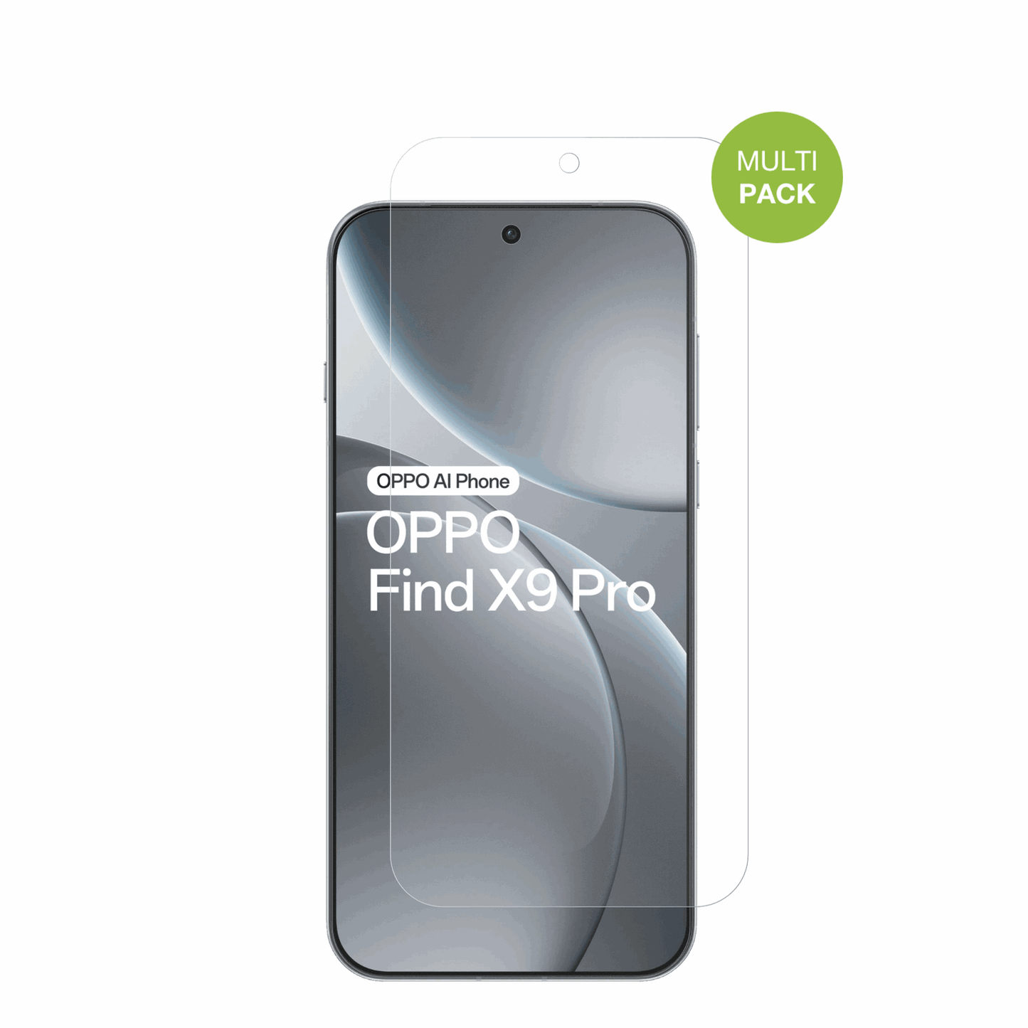 oppofind x9 pro 5g mit aufgebrachter dipos Displayschutzfolie, die lästige Fingerabdrücke minimiert