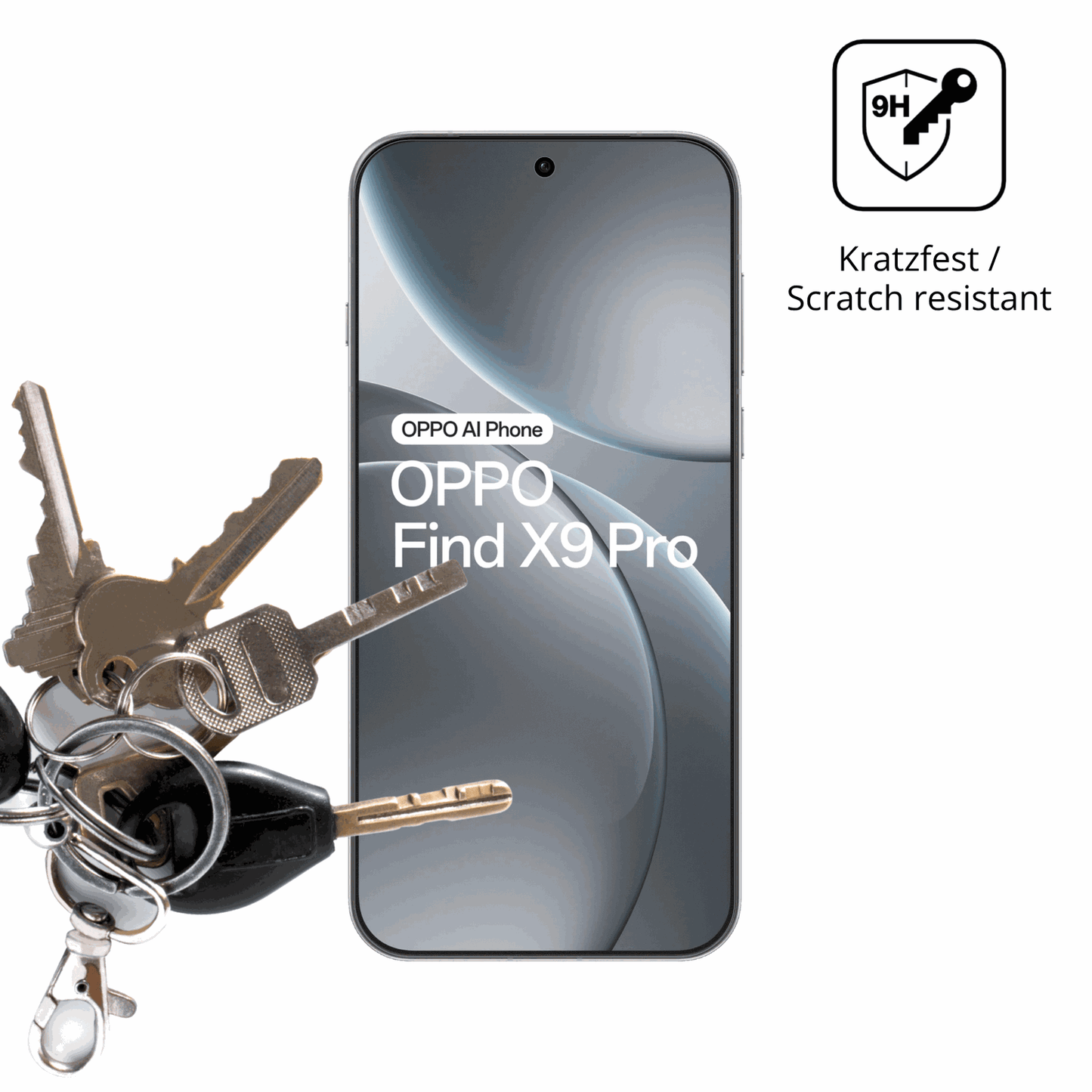 dipos Displayschutz für oppofind x9 pro 5g, mattierte Oberfläche, robuste Festigkeit und perfekte Passform