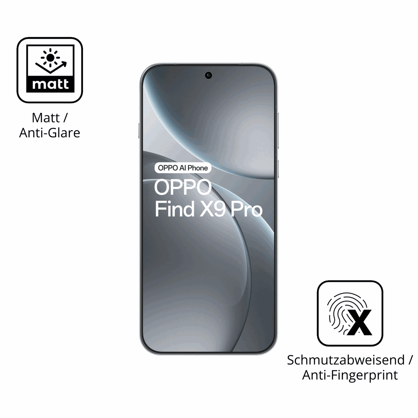 9H Hartbeschichtete, flexible Folie passend zugeschnitten für oppofind x9 pro 5g