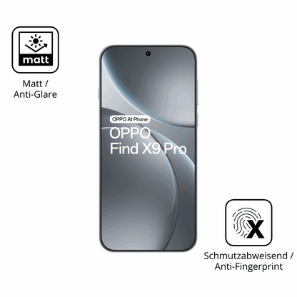 9H Hartbeschichtete, flexible Folie passend zugeschnitten für oppofind x9 pro 5g