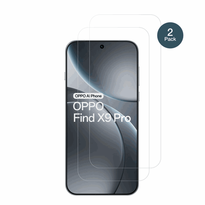oppofind x9 pro 5g mit aufgebrachter dipos Flex Schutzfolie, glasklare Darstellung ohne Einschränkungen