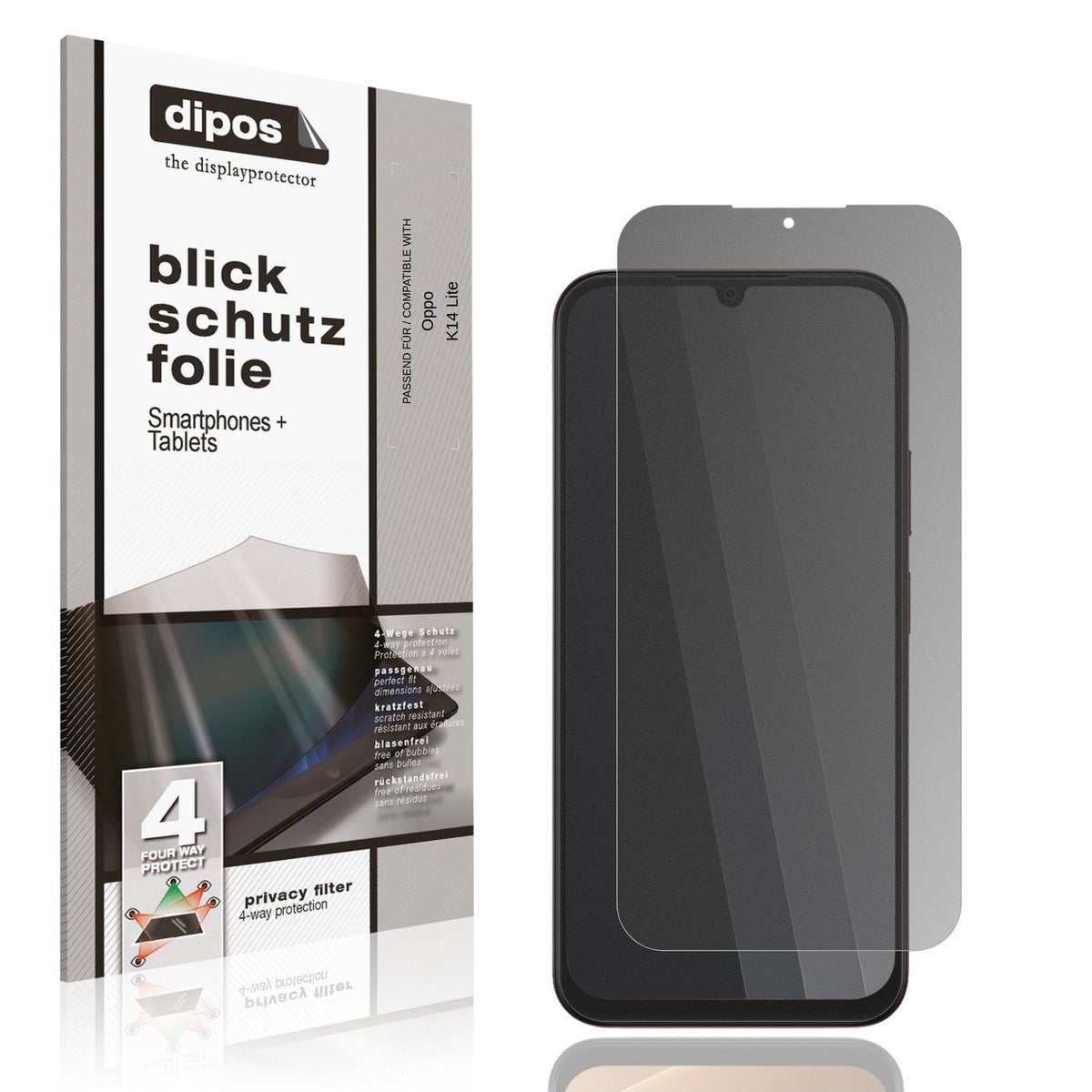 Screen Protector for Oppo K14 Lite Privacy Filter 4-Way Protection dipos