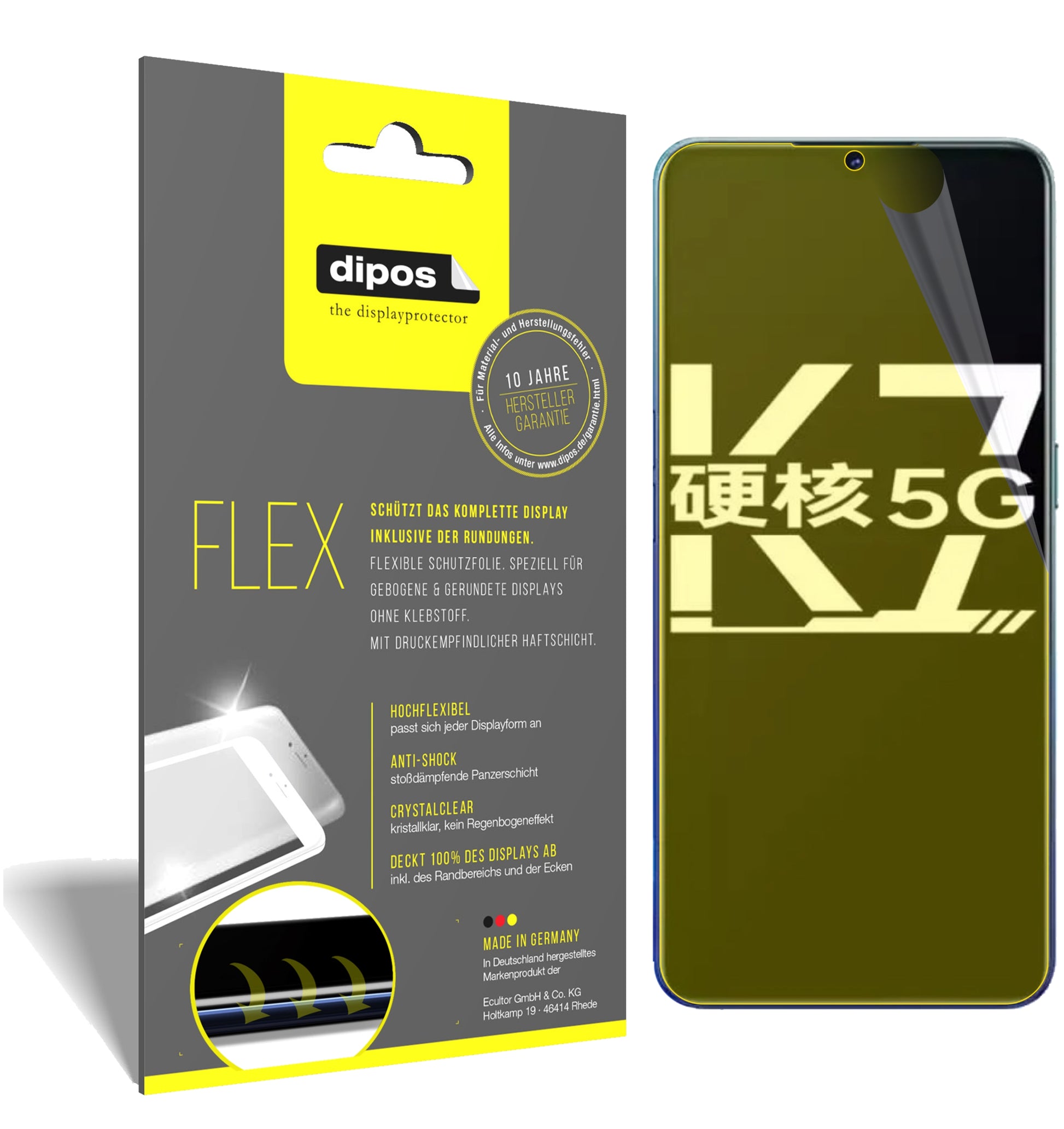 3D Full Cover Displayschutzfolie: Case-freundlicher Schutz mit perfekter Passform für dein Display. 