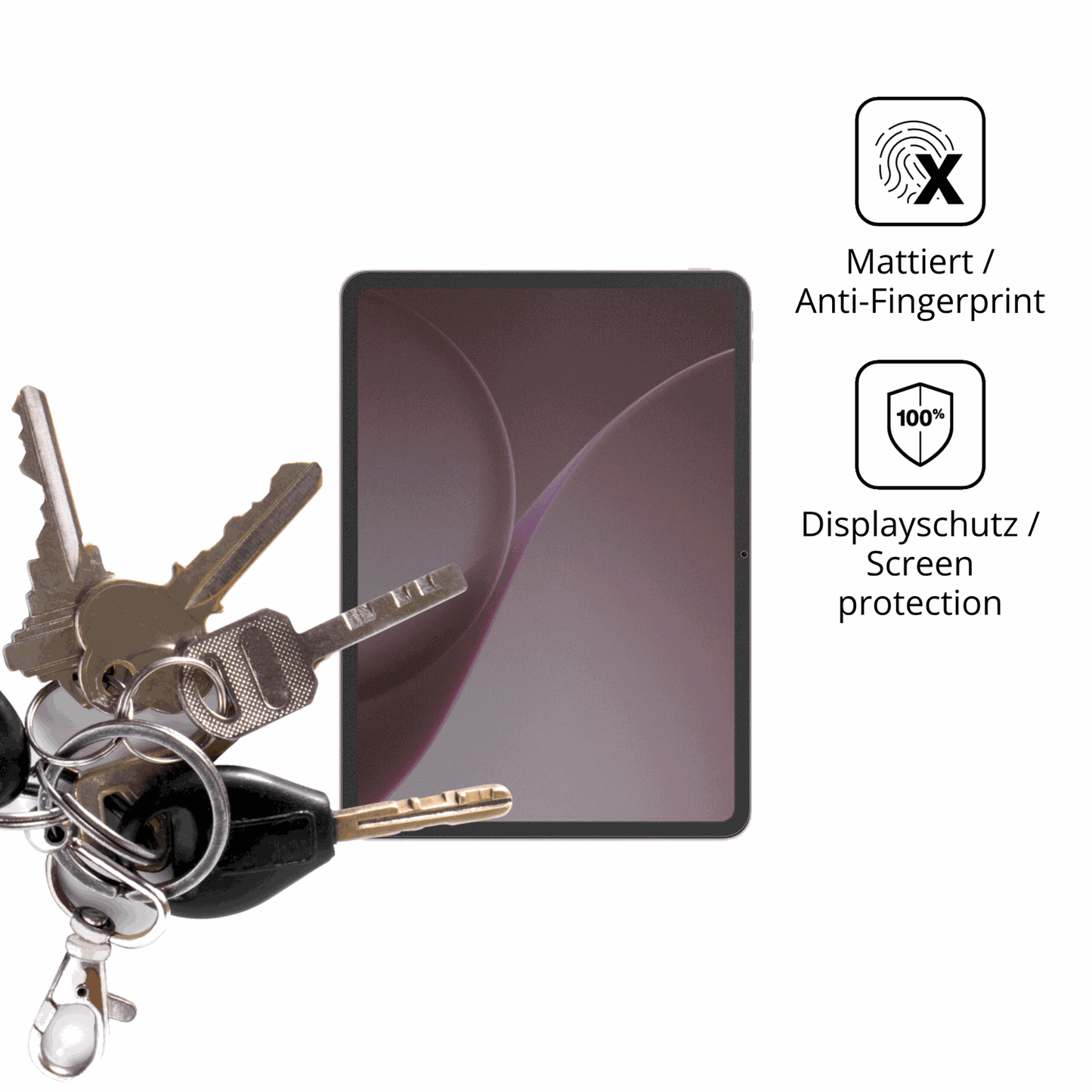 dipos Displayschutz für Oppo Pad Air5, mattierte Oberfläche, Blickschutzfilter und perfekter Passform