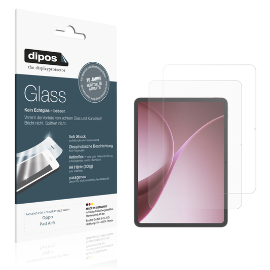 Matte Displayschutzfolie von dipos passend für Oppo Pad Air5, 9H kratzfest und blasenfrei montiert