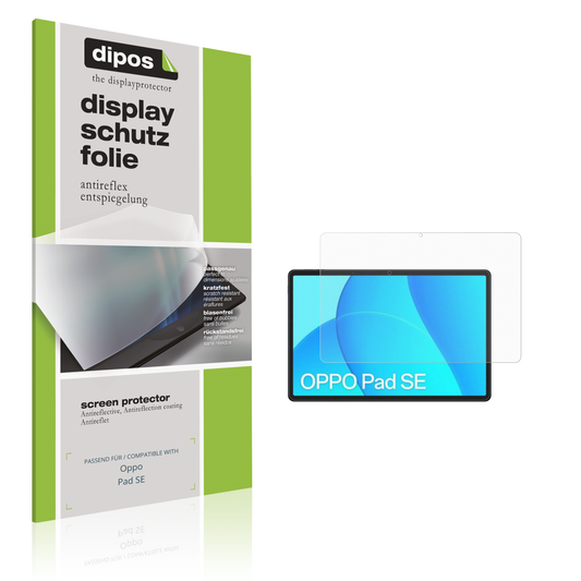 Matte Displayschutzfolie von dipos passend für oppopad se, präziser Zuschnitt und blasenfrei montiert