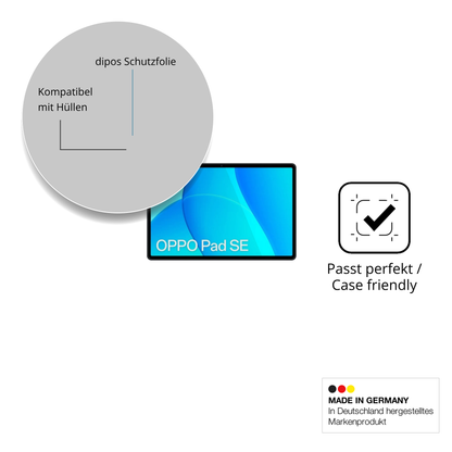 Schutzfolie mit optimaler Passform, zur Verwendung mit Hüllen geeignet