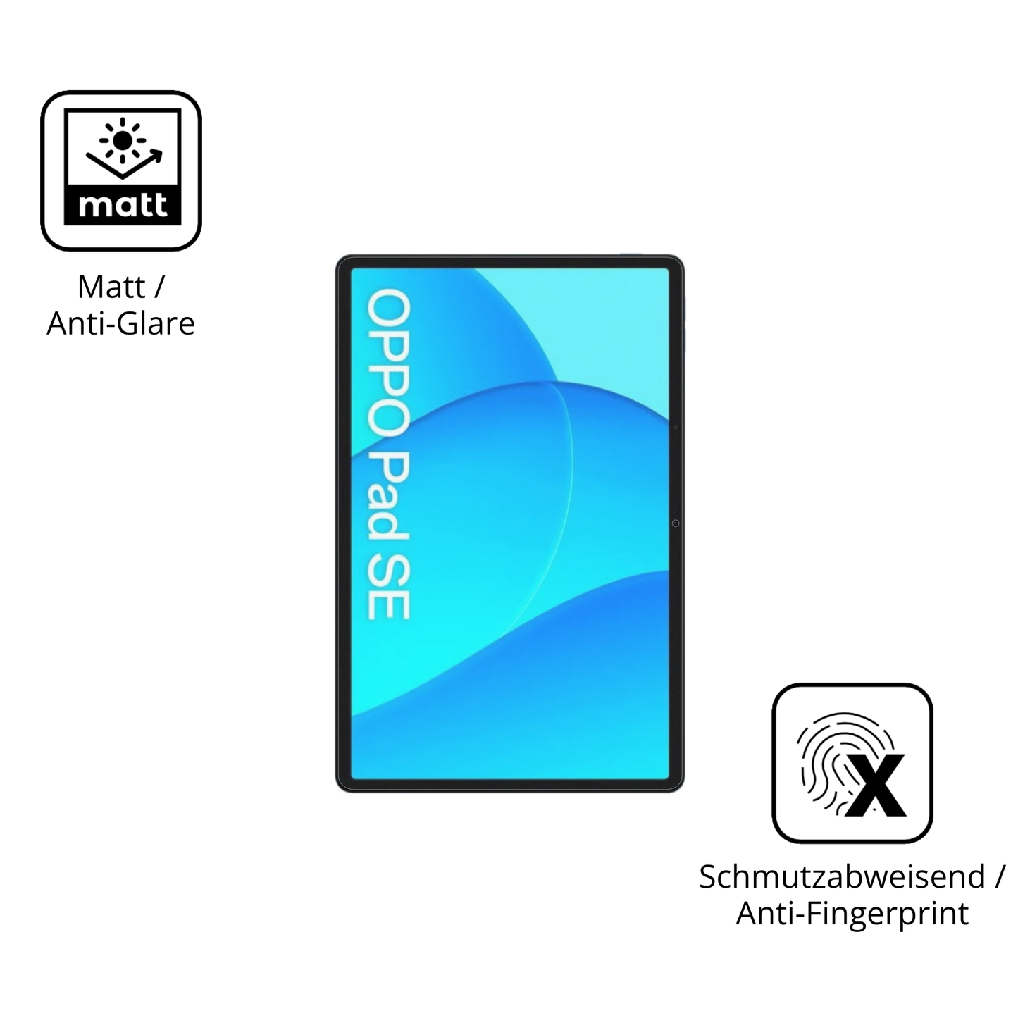 9H Hartbeschichtete, flexible Folie passend zugeschnitten für Oppo Pad Se 11 Zoll