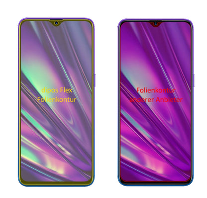 3x Screen Protector for Oppo Realme 5s Protective Film covers 100% dipos Flex