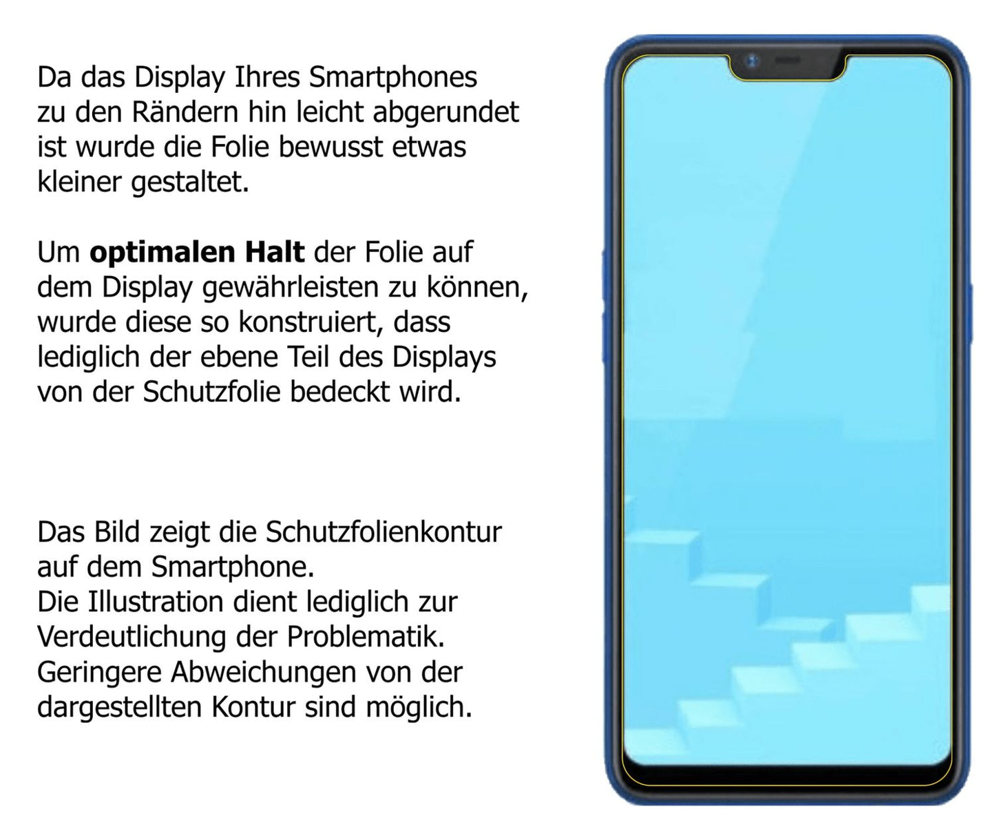 3+3x Screen Protector for Oppo Realme C1 (2019) Protection Anti Glare dipos