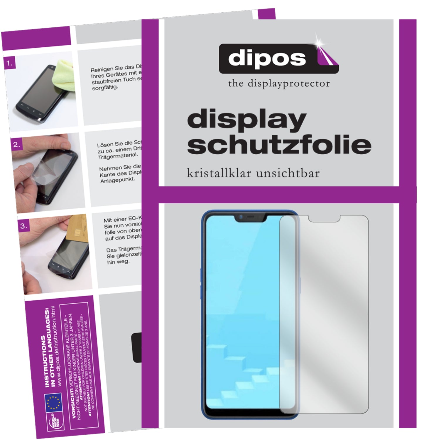 Kristallklare, dünne Schutzfolie: Kratzfest & passgenau für Oppo-Realme C1 (2019)