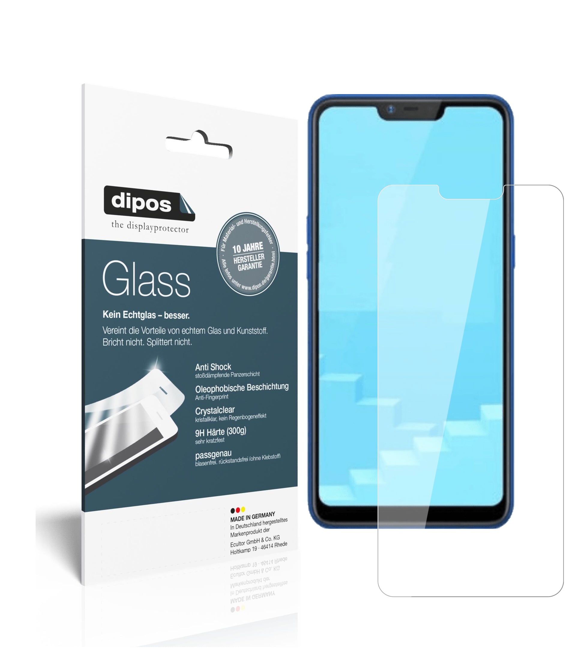 Perfekte Passform und ultimative Qualität: Unser 9H Panzerglas bietet Schutz für Oppo-Realme C1 (2019)