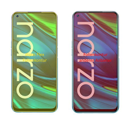 2x Screen Protector for Oppo Realme Narzo 20 Pro Protective Film covers 100%