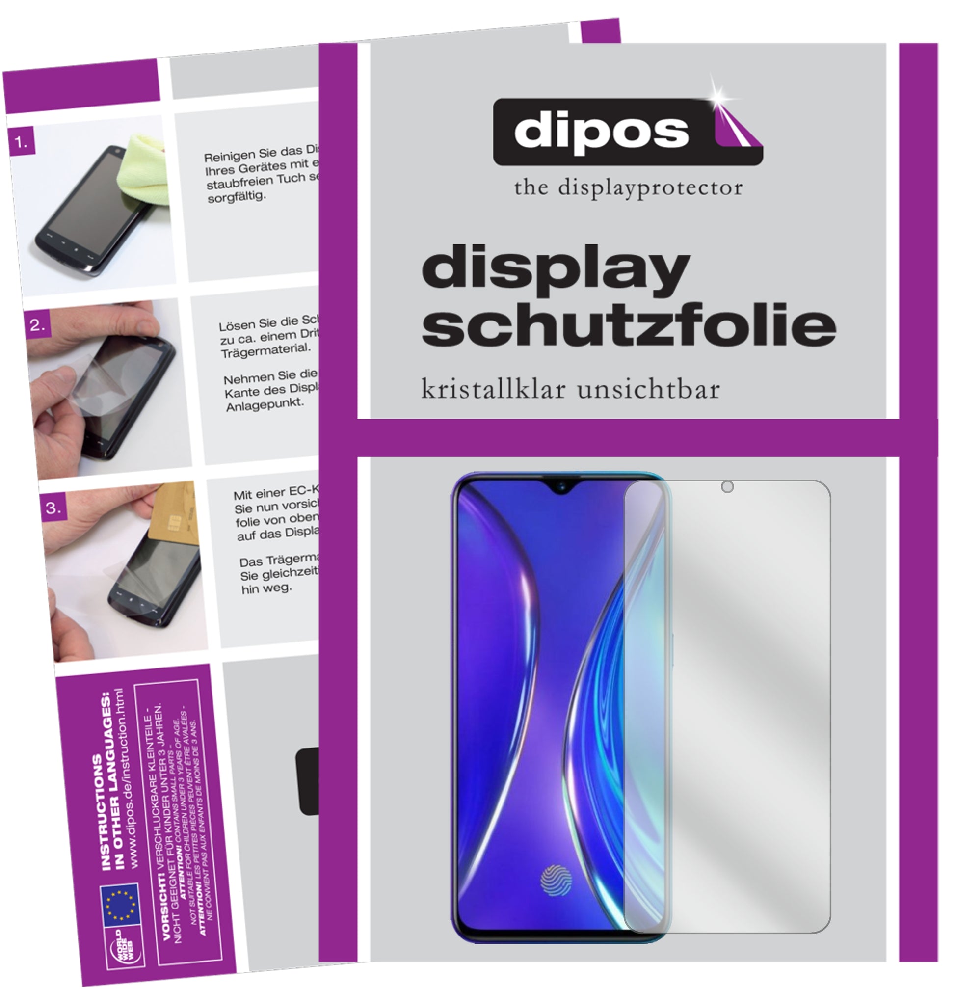 Kristallklare, dünne Schutzfolie: Kratzfest & passgenau für Oppo-Realme X2