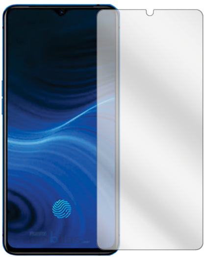 OppoReno Ace mit aufgebrachter dipos Displayschutzfolie, glasklare Darstellung ohne Einschränkungen