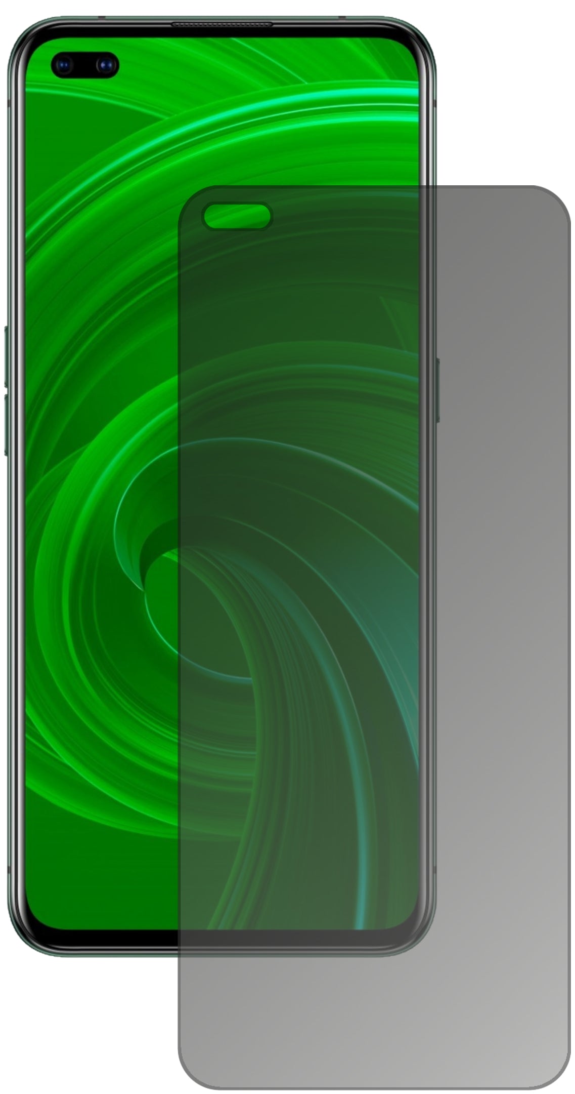 Blickschutzfolie für Oppo Realme X50 matt Schutzfolie Privacy