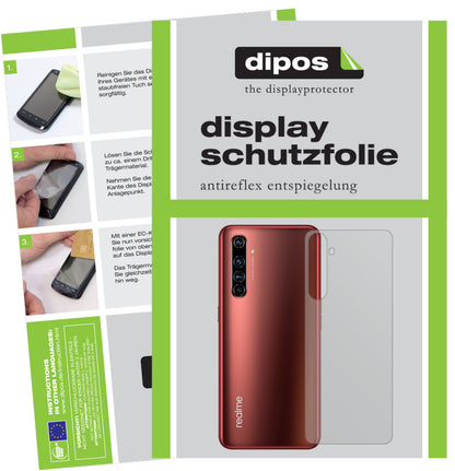 1x Schutzfolie matt für Oppo Realme X50t 5G Rückseite Display-Schutzfolie